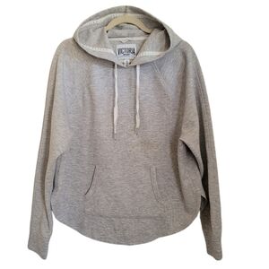 Victoria's Secret Victoria Sport Hoodie Sweatshirt Gray S Small Long Sleeve